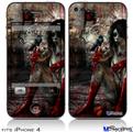 iPhone 4 Decal Style Vinyl Skin - Exterminating Angel (DOES NOT fit newer iPhone 4S)