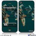 iPhone 4 Decal Style Vinyl Skin - Blown Glass (DOES NOT fit newer iPhone 4S)