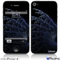 iPhone 4 Decal Style Vinyl Skin - Blue Fern (DOES NOT fit newer iPhone 4S)