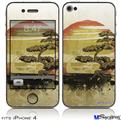 iPhone 4 Decal Style Vinyl Skin - Bonsai Sunset (DOES NOT fit newer iPhone 4S)