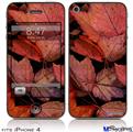 iPhone 4 Decal Style Vinyl Skin - Fall Tapestry (DOES NOT fit newer iPhone 4S)