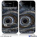 iPhone 4 Decal Style Vinyl Skin - Eye Of The Storm (DOES NOT fit newer iPhone 4S)