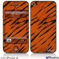 iPhone 4 Decal Style Vinyl Skin - Tie Dye Bengal Belly Stripes (DOES NOT fit newer iPhone 4S)