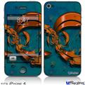 iPhone 4 Decal Style Vinyl Skin - Dragon2 (DOES NOT fit newer iPhone 4S)