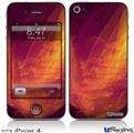 iPhone 4 Decal Style Vinyl Skin - Eruption (DOES NOT fit newer iPhone 4S)
