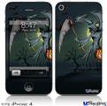 iPhone 4 Decal Style Vinyl Skin - Halloween Reaper (DOES NOT fit newer iPhone 4S)