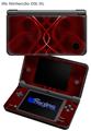 Abstract 01 Red - Decal Style Skin fits Nintendo DSi XL (DSi SOLD SEPARATELY)