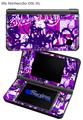 Purple Checker Graffiti - Decal Style Skin fits Nintendo DSi XL (DSi SOLD SEPARATELY)