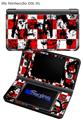 Checker Graffiti - Decal Style Skin fits Nintendo DSi XL (DSi SOLD SEPARATELY)