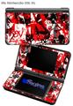Red Graffiti - Decal Style Skin fits Nintendo DSi XL (DSi SOLD SEPARATELY)