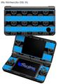 Skull Stripes Blue - Decal Style Skin fits Nintendo DSi XL (DSi SOLD SEPARATELY)