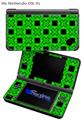 Criss Cross Green - Decal Style Skin fits Nintendo DSi XL (DSi SOLD SEPARATELY)