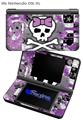 Princess Skull Purple - Decal Style Skin fits Nintendo DSi XL (DSi SOLD SEPARATELY)