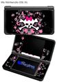 Scene Skull Splatter - Decal Style Skin fits Nintendo DSi XL (DSi SOLD SEPARATELY)