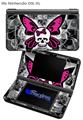 Skull Butterfly - Decal Style Skin fits Nintendo DSi XL (DSi SOLD SEPARATELY)