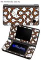 Locknodes 01 Burnt Orange - Decal Style Skin fits Nintendo DSi XL (DSi SOLD SEPARATELY)