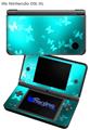 Bokeh Butterflies Neon Teal - Decal Style Skin fits Nintendo DSi XL (DSi SOLD SEPARATELY)