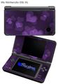 Bokeh Hearts Purple - Decal Style Skin fits Nintendo DSi XL (DSi SOLD SEPARATELY)