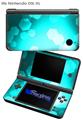 Bokeh Hex Neon Teal - Decal Style Skin fits Nintendo DSi XL (DSi SOLD SEPARATELY)