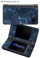 Bokeh Music Blue - Decal Style Skin fits Nintendo DSi XL (DSi SOLD SEPARATELY)