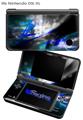 ZaZa Blue - Decal Style Skin fits Nintendo DSi XL (DSi SOLD SEPARATELY)