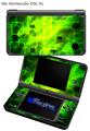 Cubic Shards Green - Decal Style Skin fits Nintendo DSi XL (DSi SOLD SEPARATELY)