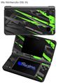 Baja 0014 Neon Green - Decal Style Skin fits Nintendo DSi XL (DSi SOLD SEPARATELY)