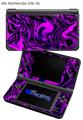 Liquid Metal Chrome Purple - Decal Style Skin compatible with Nintendo DSi XL (DSi SOLD SEPARATELY)