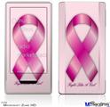 Zune HD Skin - Fight Like a Girl Breast Cancer Pink Ribbon on Pink