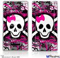 Zune HD Skin - Splatter Girly Skull