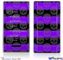 Zune HD Skin - Skull Stripes Purple