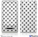 Zune HD Skin - Kearas Daisies Black on White