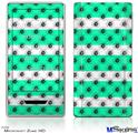 Zune HD Skin - Kearas Daisies Stripe Sea Foam