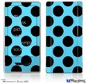 Zune HD Skin - Kearas Polka Dots Black And Blue