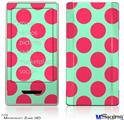 Zune HD Skin - Kearas Polka Dots Pink And Blue