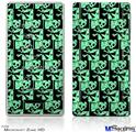 Zune HD Skin - Skull Checker Green