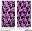 Zune HD Skin - Skull Checker Pink