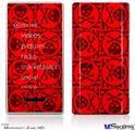 Zune HD Skin - Skull Patch Pattern Red