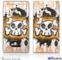 Zune HD Skin - Cartoon Skull Orange