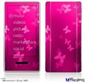 Zune HD Skin - Bokeh Butterflies Hot Pink