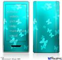 Zune HD Skin - Bokeh Butterflies Neon Teal