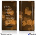 Zune HD Skin - Bokeh Hearts Orange