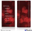 Zune HD Skin - Bokeh Hearts Red