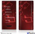 Zune HD Skin - Bokeh Music Red