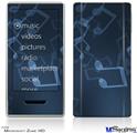 Zune HD Skin - Bokeh Music Blue