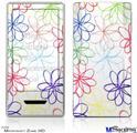 Zune HD Skin - Kearas Flowers on White