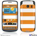 LG Vortex Skin - Psycho Stripes Orange and White