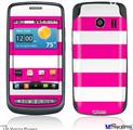 LG Vortex Skin - Psycho Stripes Hot Pink and White