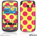 LG Vortex Skin - Kearas Polka Dots Pink And Yellow