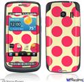 LG Vortex Skin - Kearas Polka Dots Pink On Cream